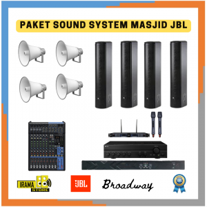 Paket Sound System Masjid Indoor Outdoor Speaker JBL - 100M2 B